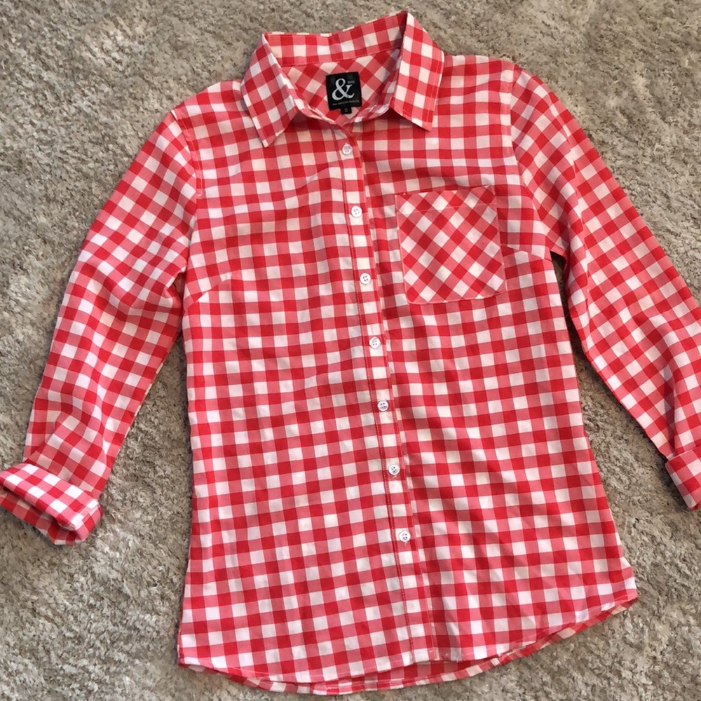 Ampersand Ave checkered shirt